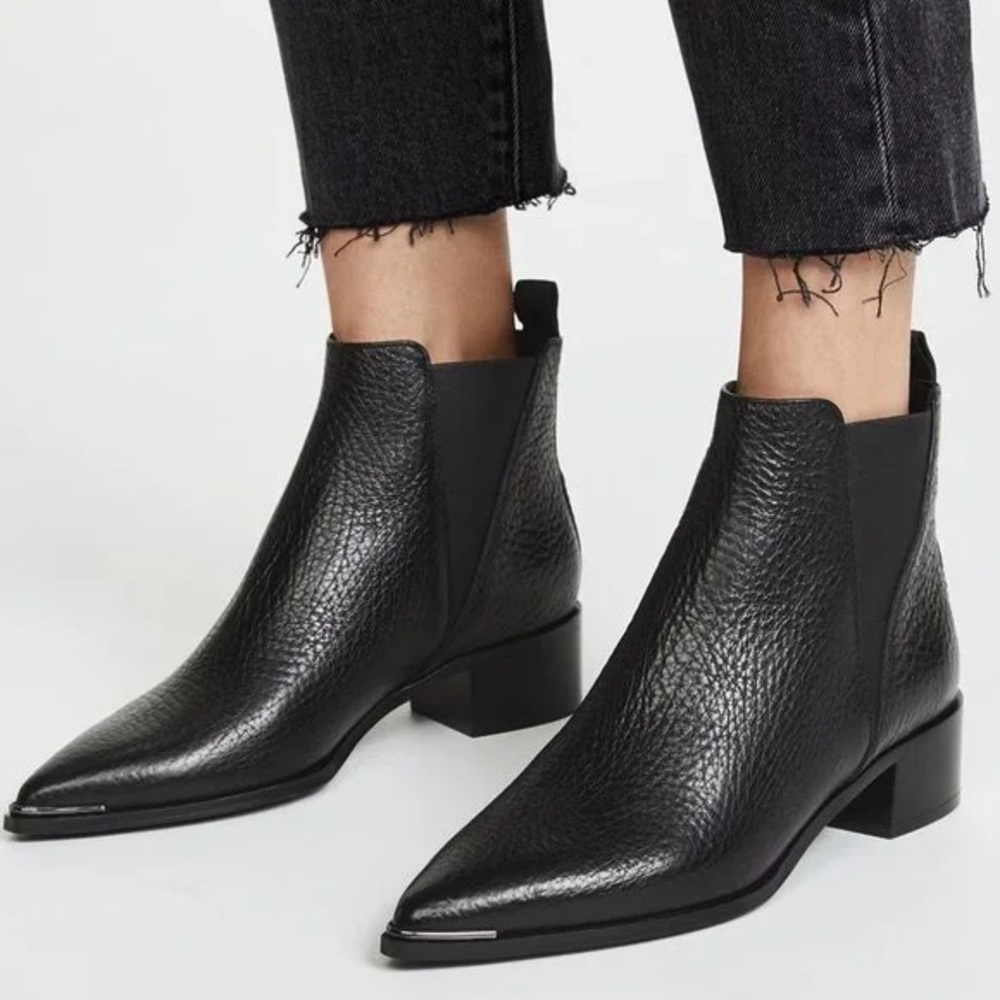 Acne Jensen Grain Black Boots 38